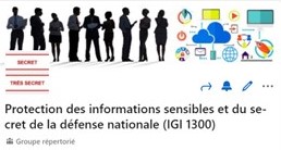 visuel groupe LinKedIn protection secret